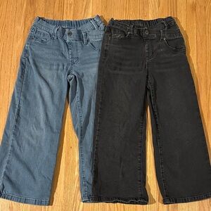 Girls Denim Jeans Bundle - Blue and Black